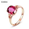 Женские кольца Lindon с кубическим цирконием для женщин, свадебные украшения, подарок на помолвку