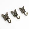 1/5Pc Bronze Wall Hanging Bronze Color Butterfly Hook Retro Style Alloy European Style Single Hook Towel Rack Coat Hanger