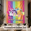 Гобелен с печатью на заказ, узор My Little Pony, большой настенный гобелен, декор для комнаты