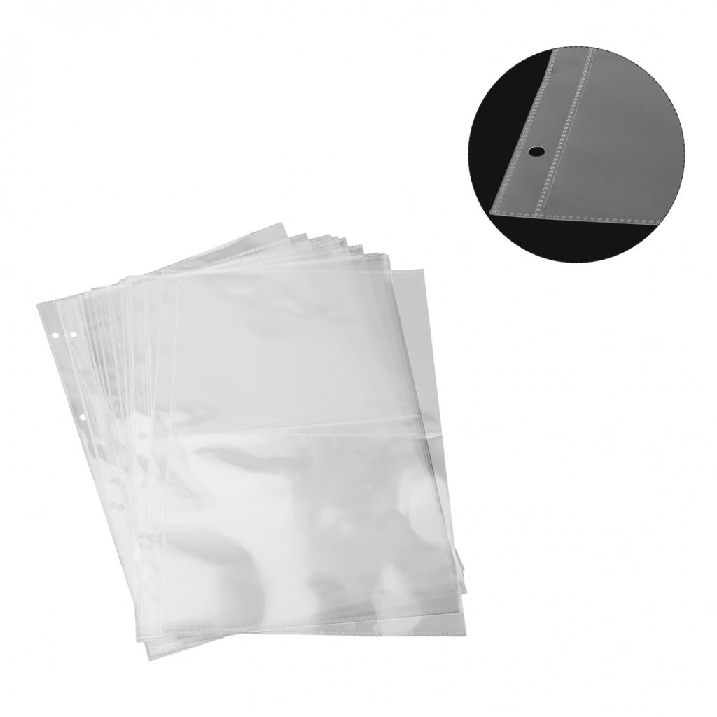 10pcs Binder Sleeves 110G Binder Sleeves Photo Album Binder