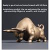 Tea Pet Year of The Ox Mascot Creative Ceramic Ornament Boutique Can Raise Red Bullish Ornament Tea Ceremony Ornament