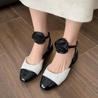 Женские туфли на каблуках в стиле Лолита, туфли Мэри Джейн, женские туфли-лодочки, босоножки на каблуках, элегантные розовые туфли с пряжкой на щиколотке, черно-белые туфли