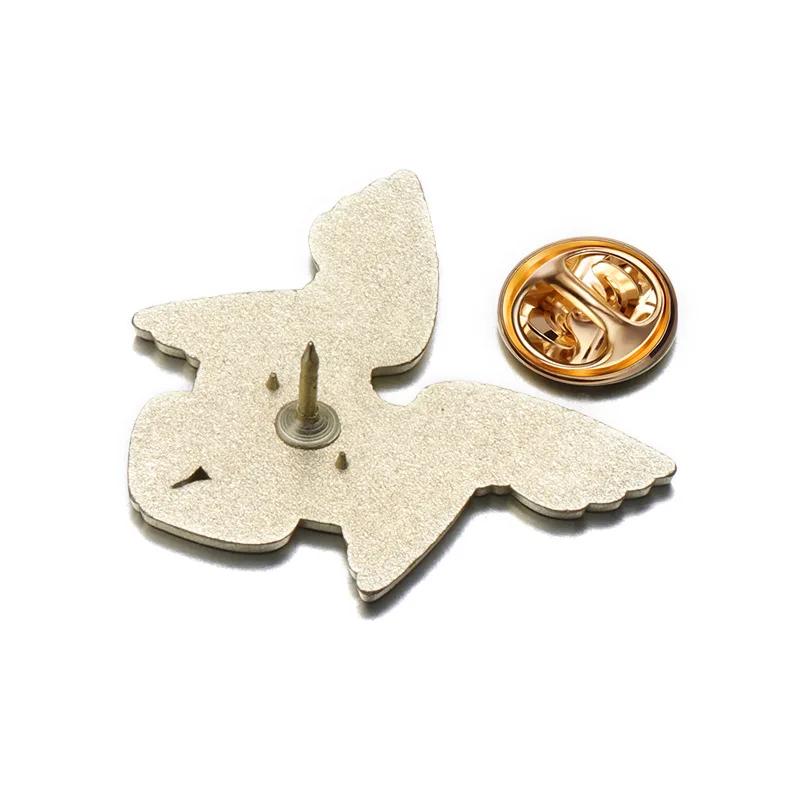 Эмалевые значки 'Глаз Серафима' Чисто-белые Ангельские Крылья Дух Серафим Броши Значки на лацкан Библейский Христианство Вера Ювелирные изделия Подарок