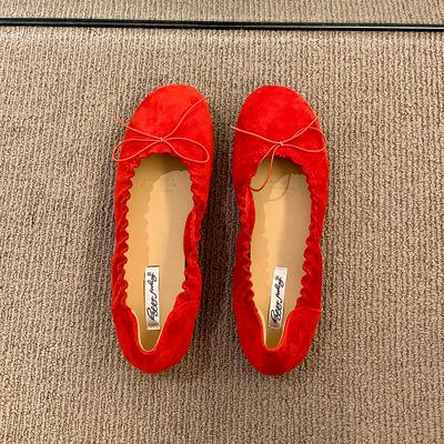 Мода Мода Слипоны Женские Балетки Неглубокие Туфли Мягкая Повседневная Женская Обувь с Бантом-Бабочкой Круглый Носок Женские Балетки С Туфлями леди