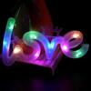 Colorful Love LED Light Luminous Cake Decoration Light Valentine's Day Decoration Lamp  Wedding