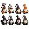 Pre-cut Fabric Patchwork Kit Halloween Gnome Kit, Witch Pumpkin Doll DIY Sewing with Pre-Cut Immersive Experience Buttons Needle Thread, Cute