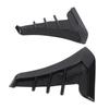 2pcs Gloss Black Side Vent Trim Decoration Sticker Rubber Shark Gills Universal for Cars
