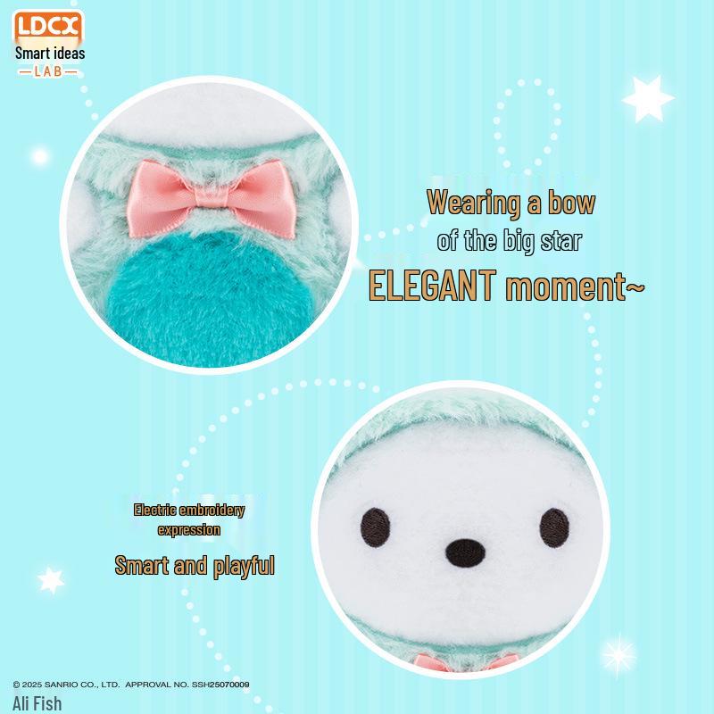 Кулон-брелок в виде плюшевой куклы Sanrio Family Kuromi в закрытой коробке