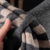 Warm Knitted Triangular Scarf Striped Pattern Winter Shawl Wrap New Wool Triangle Scarf  Women