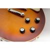Musiclily Pro Отражатель Метрический Набор Тона для Электрической Верхней части Ручек, 2 мм, Громкость/2 Гитары LP/SG, Черный/Серебристый (Набор 4)