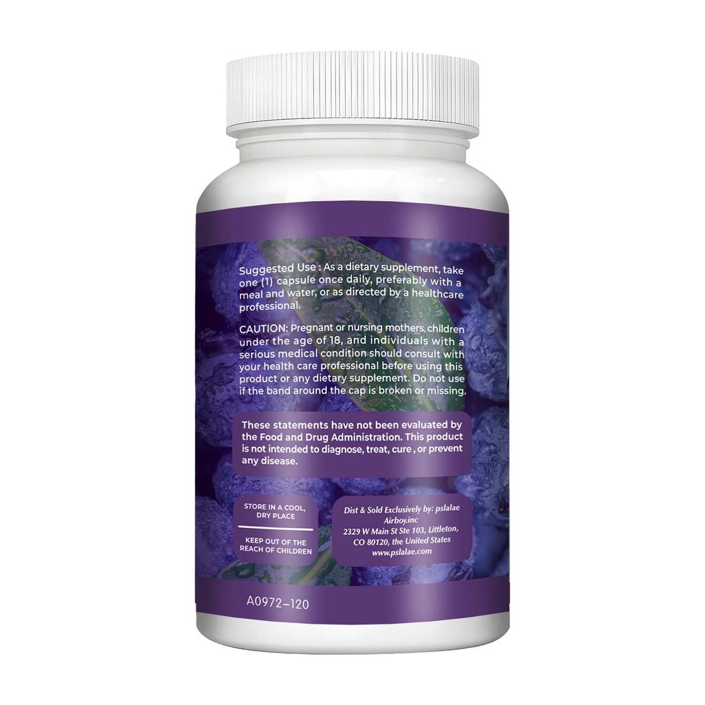 Pslalae - Wild Blueberry Capsules - Eye Health
