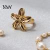 Simple Scarf Clasp Rings for Women, Metal Flower Ring Buckle And Slides, Shirt Delicate Neckline Shape Tool Tightener Ties Clip Silk Scarf,