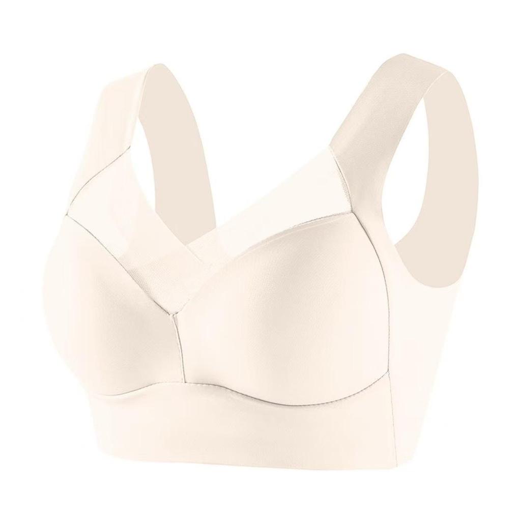 Seamless Silk Sports Bra: Anti-Sag, Fixed Cup, Wireless Design with Beautiful Back