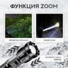 Handheld rechargeable laser LED flashlight with zoom