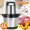 6L Electric Meat Mixer Blender Grinder with Double Knife Stainless Steel Electric Chopper Automatic Mincing Quiet Food Blender