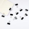 12/24/48/40/60Pcs Different Specifications Binder Clips Good Elasticity Long Tail Black Documents Clips