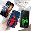 Крутой чехол для телефона U-Spider-P-Mans для Samsung S26,S25,S24,S23,S22,S21,S20,Plus,Fe,Lite,Другие Черный Чехол
