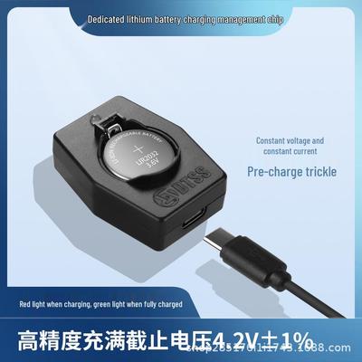 USB-зарядное устройство LIR2032 для литиевых кнопочных батарей 3,6 В - Идеально подходит для автомобильных ключей и пультов дистанционного управления.