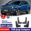 2017- For Jeep Compass Mudguard Fender Mud Flap Guards Splash Mudflaps Car Accessories Mudguards Front Rear 4pcs