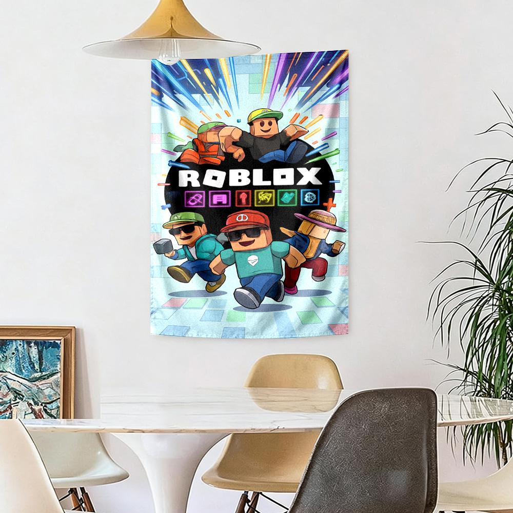 Roblox Wall Decor Tapestry Art For Pet Memorial Birthdaywedding Party Backdrop Family Gift