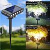 1/2/4PCs Solar outdoor Adjustable spotlights 120° lawn light 7 LED ground lamp for garden swimming pool trees courtyards Pathway
