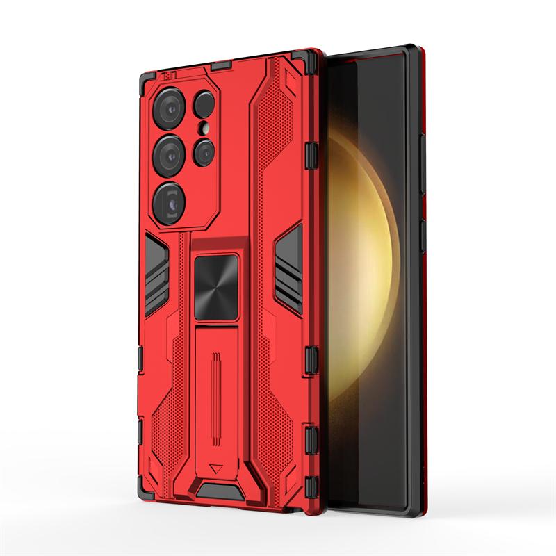 Для Samsung Galaxy S24 Ultra 5G чехол автомобильный магнитный стенд противоударный бронированный чехол для телефона Samsung S24 + Plus S 24 Ultra задняя крышка