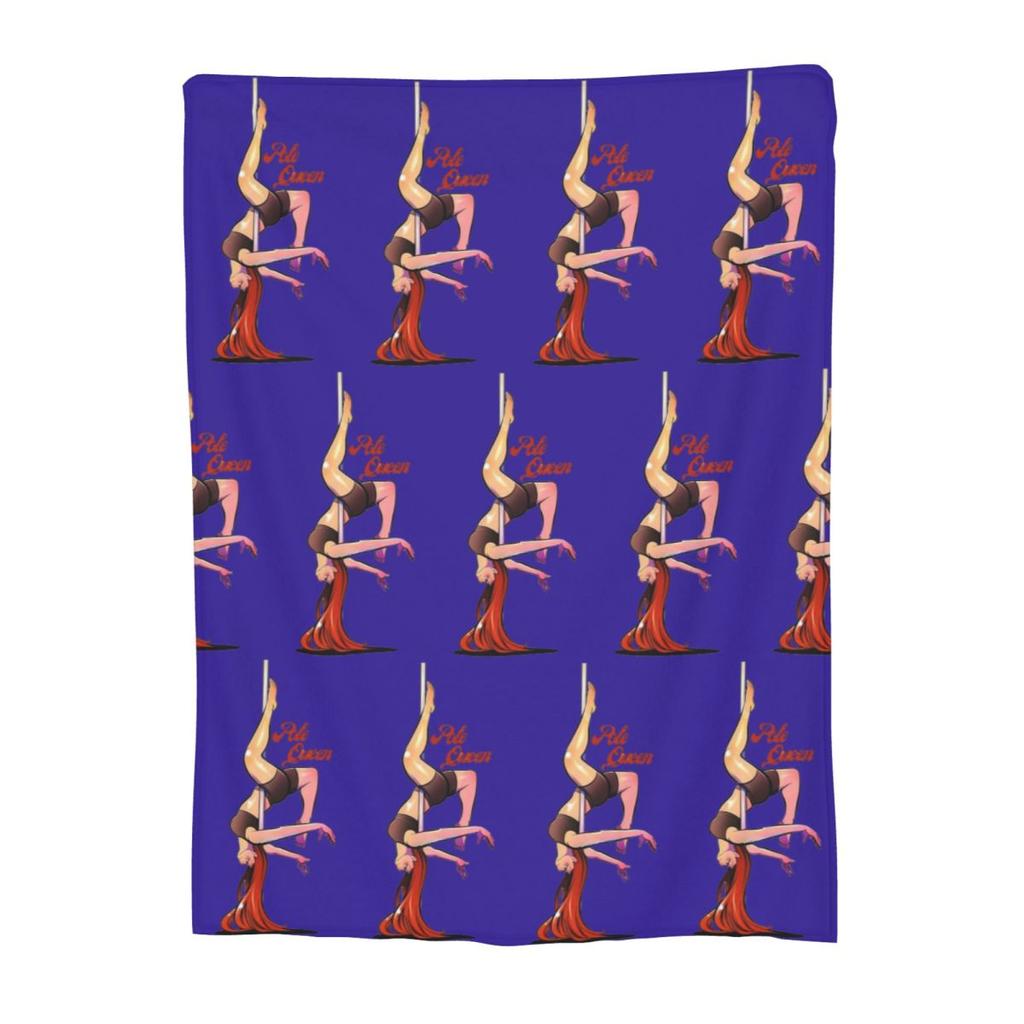 Pole Dance Queen Pole Dance Red Hair Ginger Blanket Flannel Sofa Throw Blanket Warm for Home Outdoor Throws Bedspread Quilt