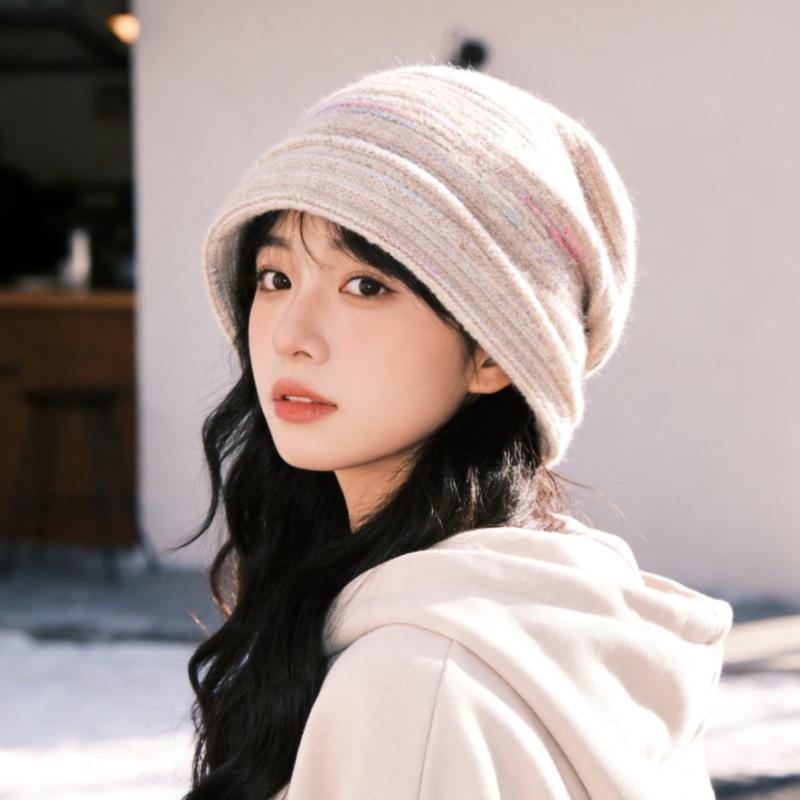 Women S Thick Knit Slouchy Hat Autumn Winter Warm Fashion Hat