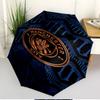 Manchester Football FC Print Automatic Open Close Umbrella, Portable Foldable Umbrella, for Outdoor Commute Camping Trip, Ideal Birthday Gift
