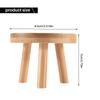 2025 Trend Wooden Plant Stand Flower Pot Base Holder Stool High Stool Balcony Succulent Round Flower Shelf For Indoor Outdoor