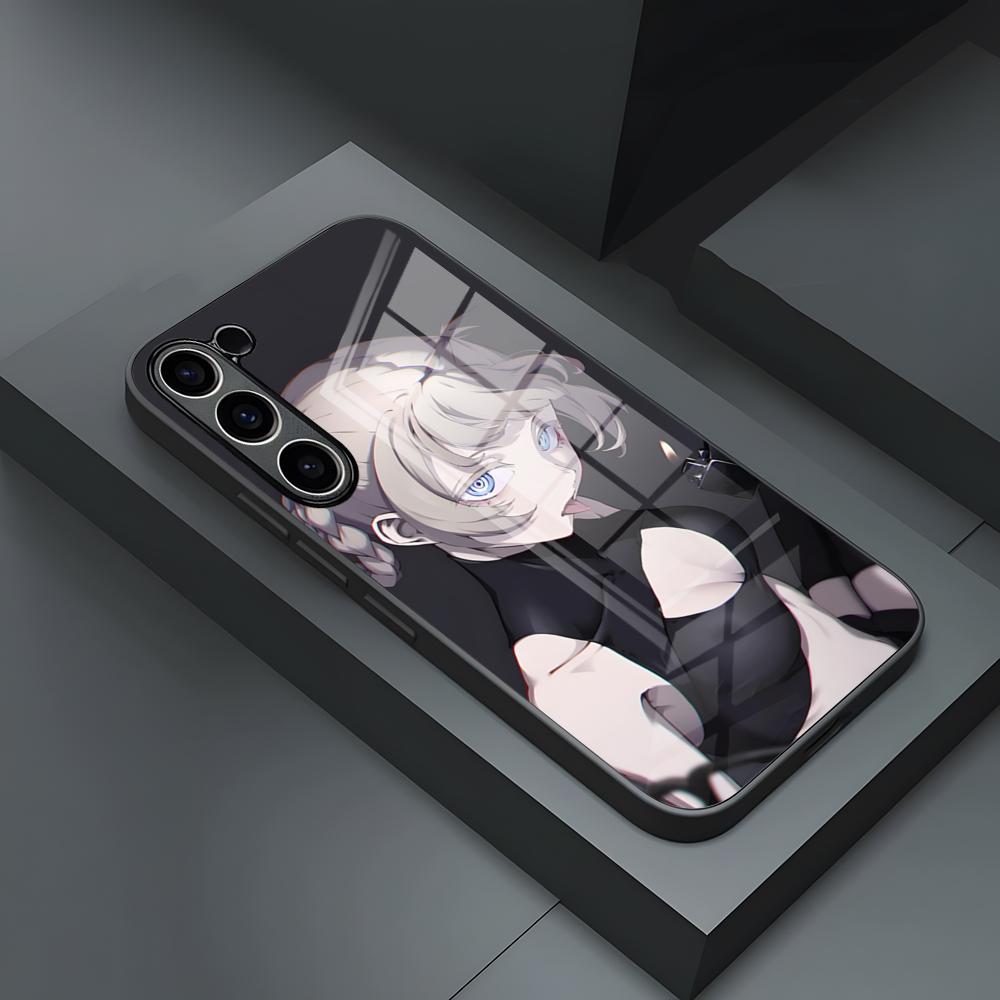 Чехол для телефона Call Of The Night Нанакуса Назуна для S25 Ultra Samsung S23 S24 Fe S22 S20 S21 Plus A54 A34 A53 A16 Стеклянная крышка