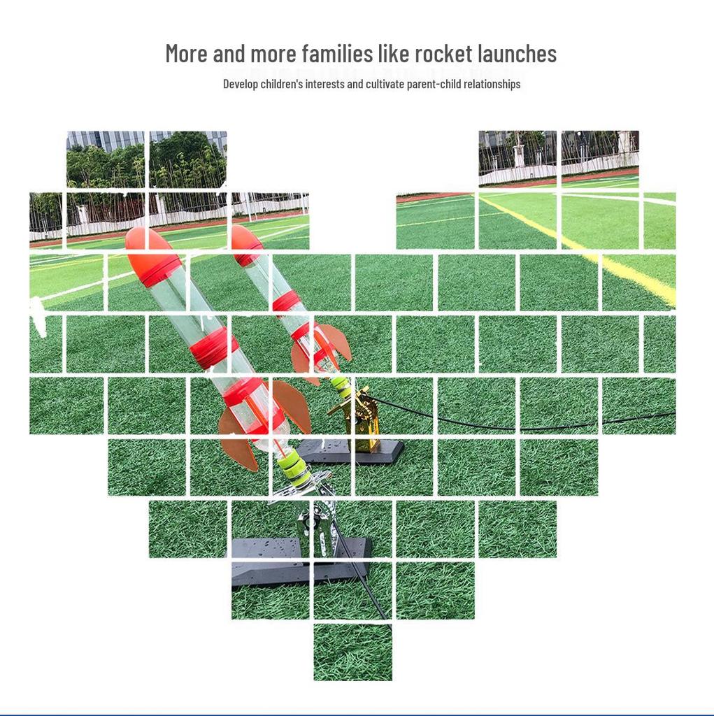 Набор для водяной ракеты: Материалы для научного эксперимента с соплом, парашютом, пусковой установкой и хвостовиком