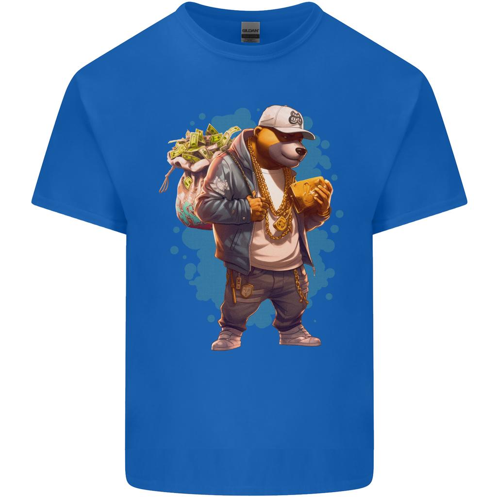 Gangster Bear With Loads of Money Cash Hustle Unisexs Light Cotton TShirt