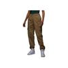 Flight Chicago Logo Patch Pocket Straight Loose Cargo Pants Women Pants Brown DQ4624-258