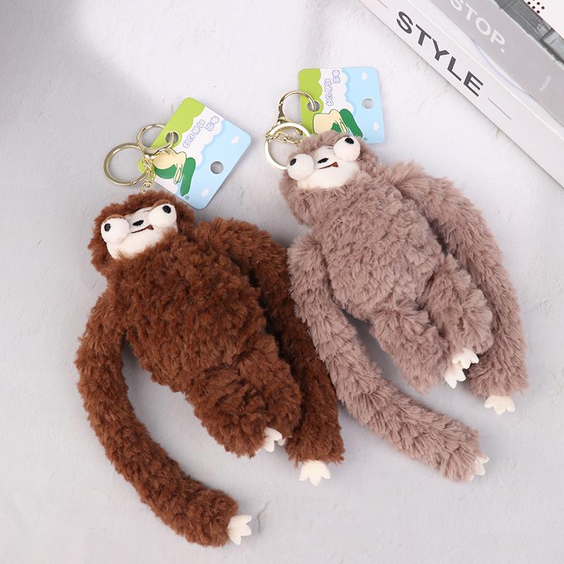 Креативная плюшевая игрушка в виде ленивца из мультфильма, кукла-обезьянка, брелок, милая школьная сумка, подвеска, держатель для ключей от машины, подарки для пары