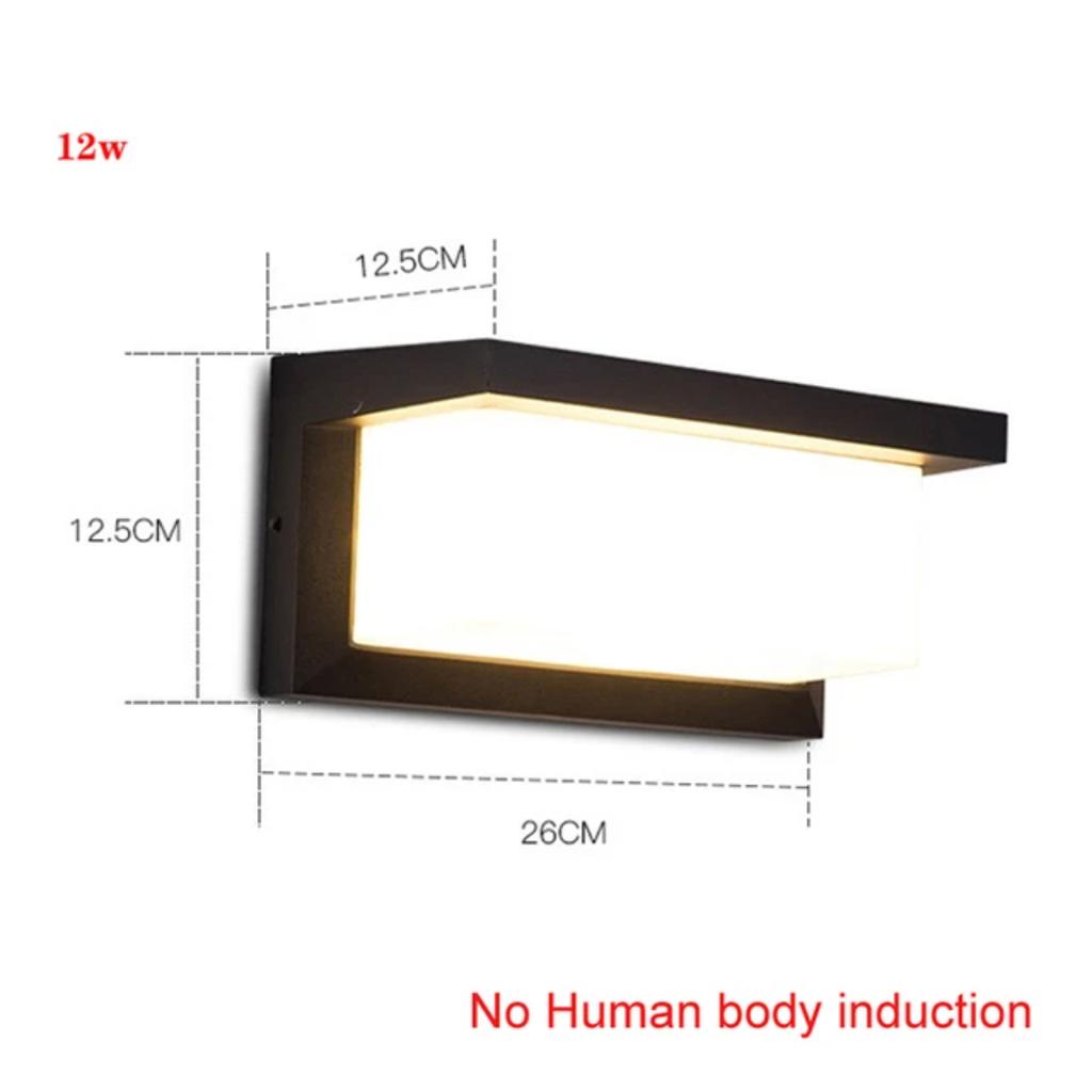 New Large LED Outdoor Wall Light IP65 Waterproof Radar Motion Sensor Garden Wall Lamp Exterior Lighting Garage