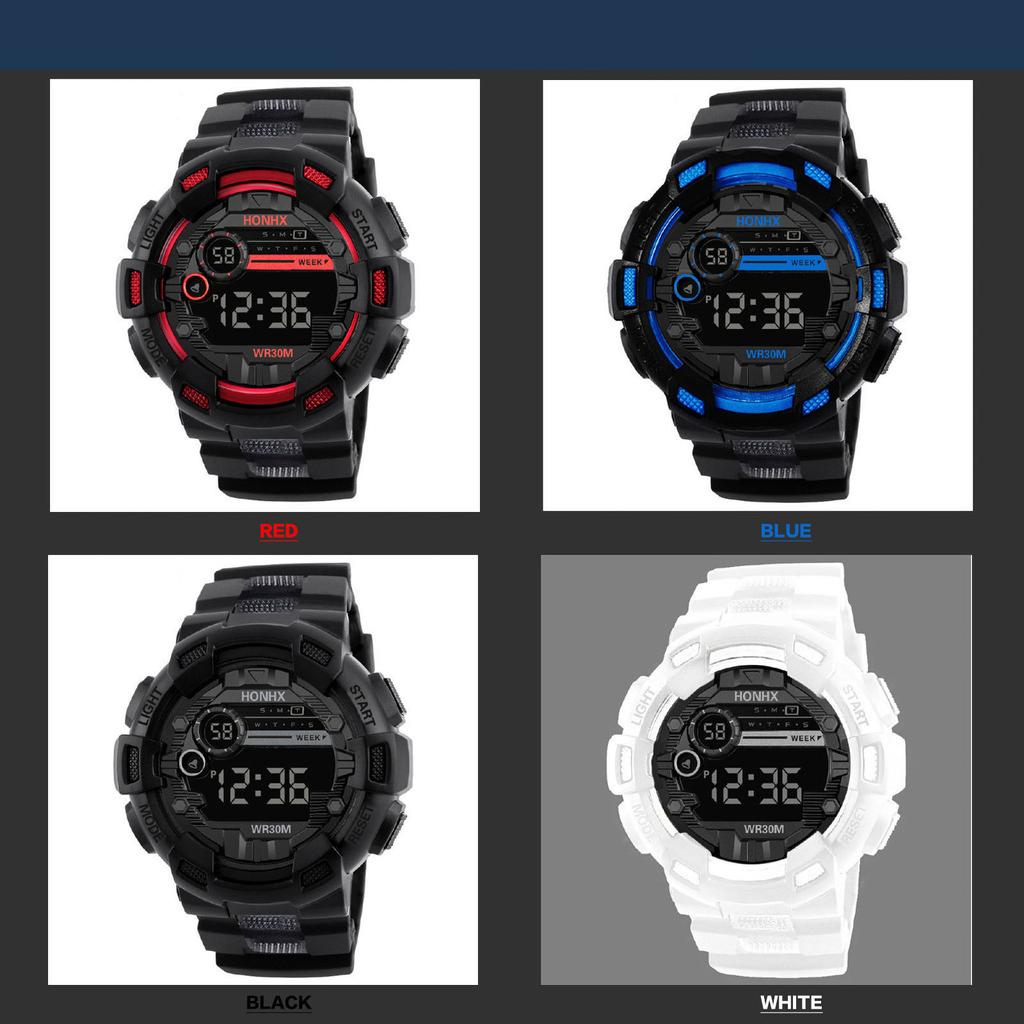  Six Styles Of Cool Sports Electronic Watches With Four Buttons