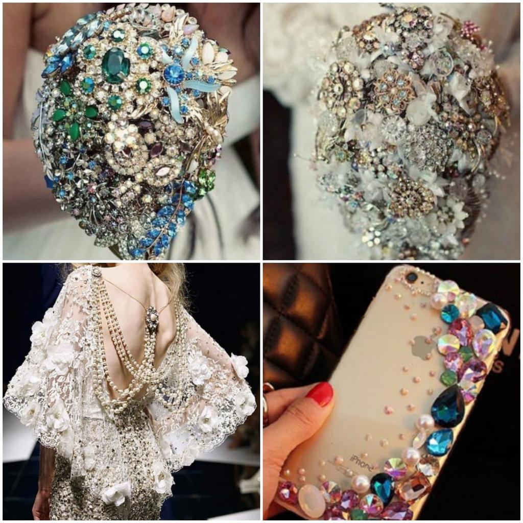 Ralowdia Cosmic Glass Beads, Aurora Borealis, Rhinestones, Crystals, for DIY Costumes (Aurora, 11x14mm)