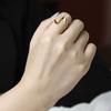 Geometric Thumb Ring Smooth Thin Finger Ring Party Jewelry Opening Ring Fashion Accessories