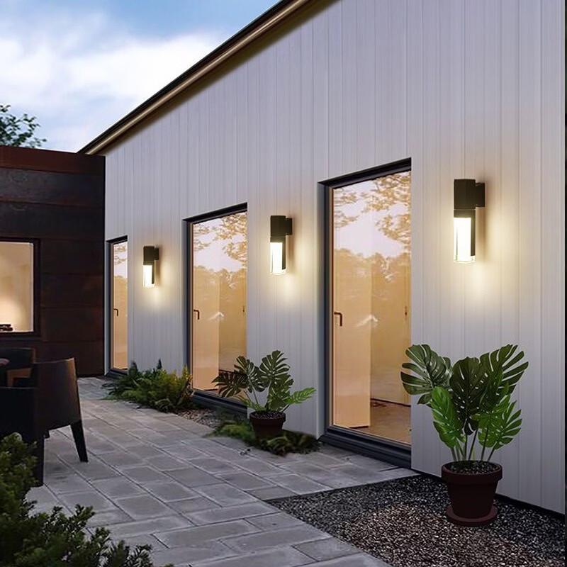 Acrylic Wired Double-Head Outdoor Wall Light