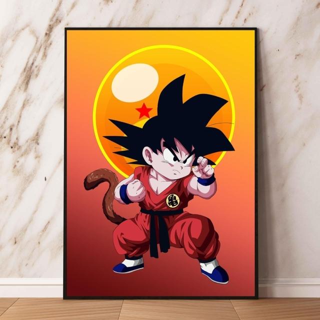 Фотографии персонажей аниме Dragon Ball Goku, подарки на день рождения, детские фигурки, украшение на стену, современный домашний декор для детской спальни