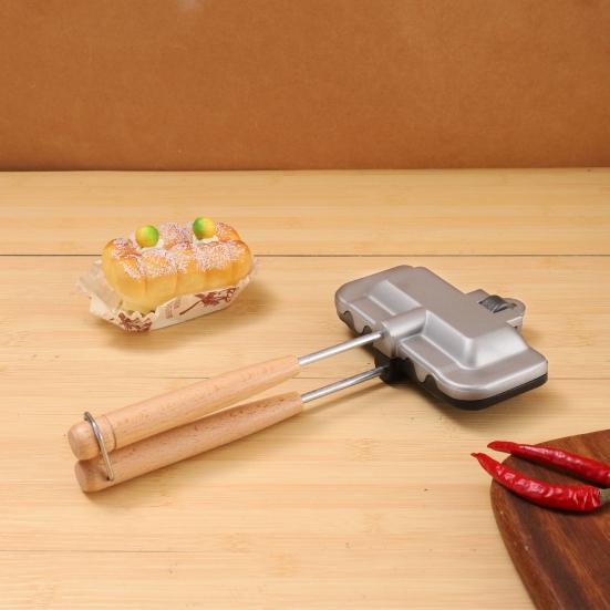 Горячий Сэндвич Мейкер Антипригарная Сковорода для Гриля Панини Алюминиевая Складная Сковорода для Приготовления Сырных Сэндвичей для Тостов Вафель Блинов Завтрака