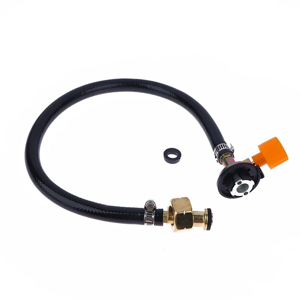 1Pcs Leakproof Gas Refill Adapter Rubber Reusable Tube Cylinder Convertor Valve Braided Hose Filling Tank Coupler Accessories