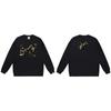BAPE-Style Heavyweight Cotton Crewneck Sweatshirt Mens Oversized Streetwear Pullover Fall