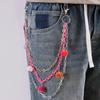 Hip Hop Girl Metal Chain Waist Accessory With Lobster Clasp For Trendy Denim Pants