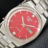 GENUINE VINTAGE SEIKO 5 AUTOMATIC 7009A JAPAN MENS RED DIAL WATCH A701675-5 R206c-a701675