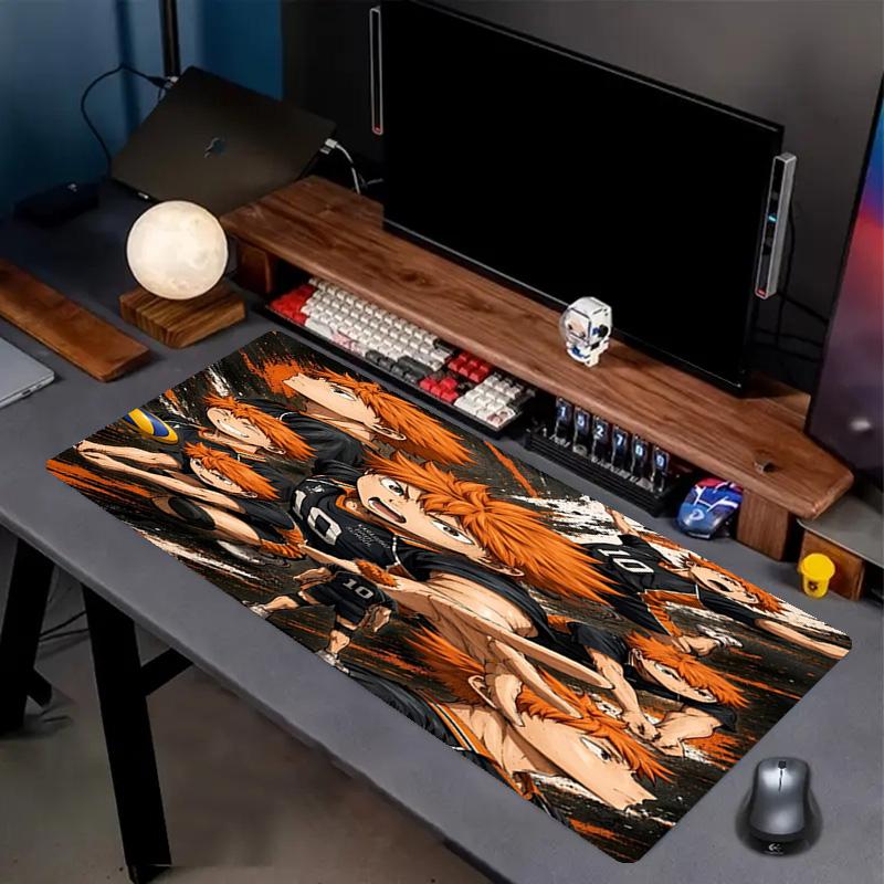 Haikyu Print Mouse Pad, Anti‑Slip Desktop keyboard Mat, for PC Laptop Gaming Working Daily Use, Cool Festival Surprise Gift