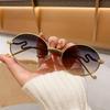 Новые роскошные овальные солнцезащитные очки в стиле Ins для женщин, модные солнцезащитные очки с дужками в форме змеи, высококлассные ретро литературные солнцезащитные очки