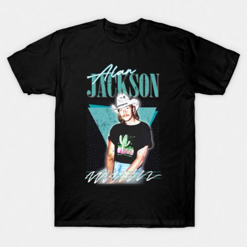 Alan Jackson Graphic FadedStyle Black Shirt Unisex S345XL Unisex T-Shirt