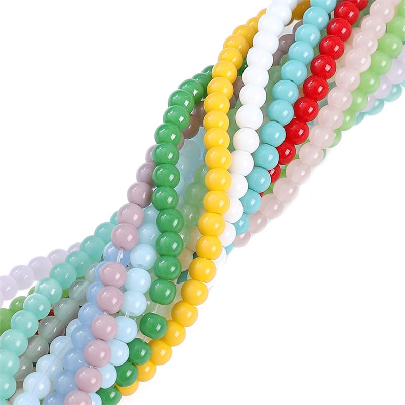 95Pcs Crystal Glass Beads Solid Loose Spacer Beads for DIY Necklace Bracelet Jewelry Making